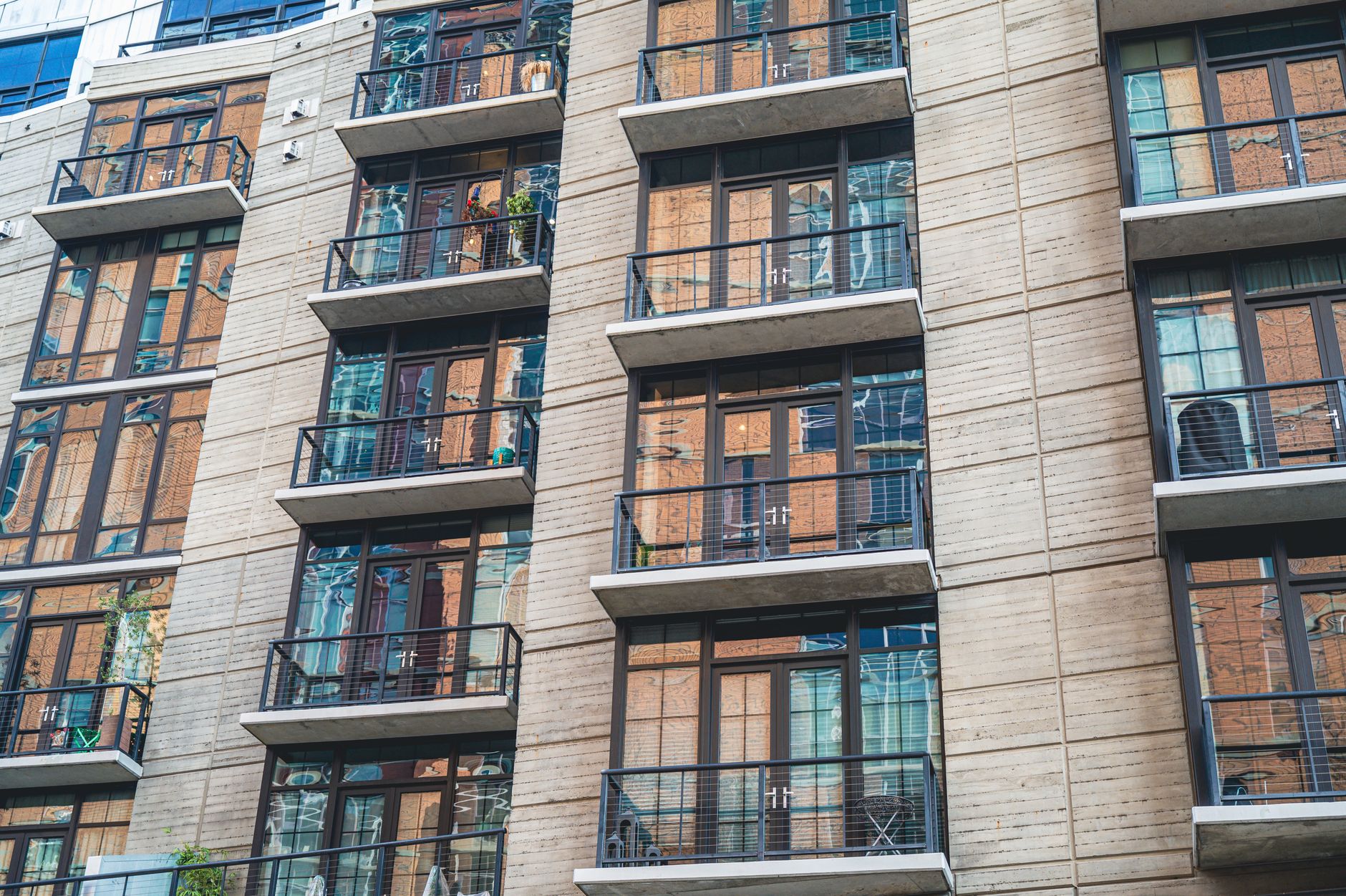 Résidence contemporaine avec balcons