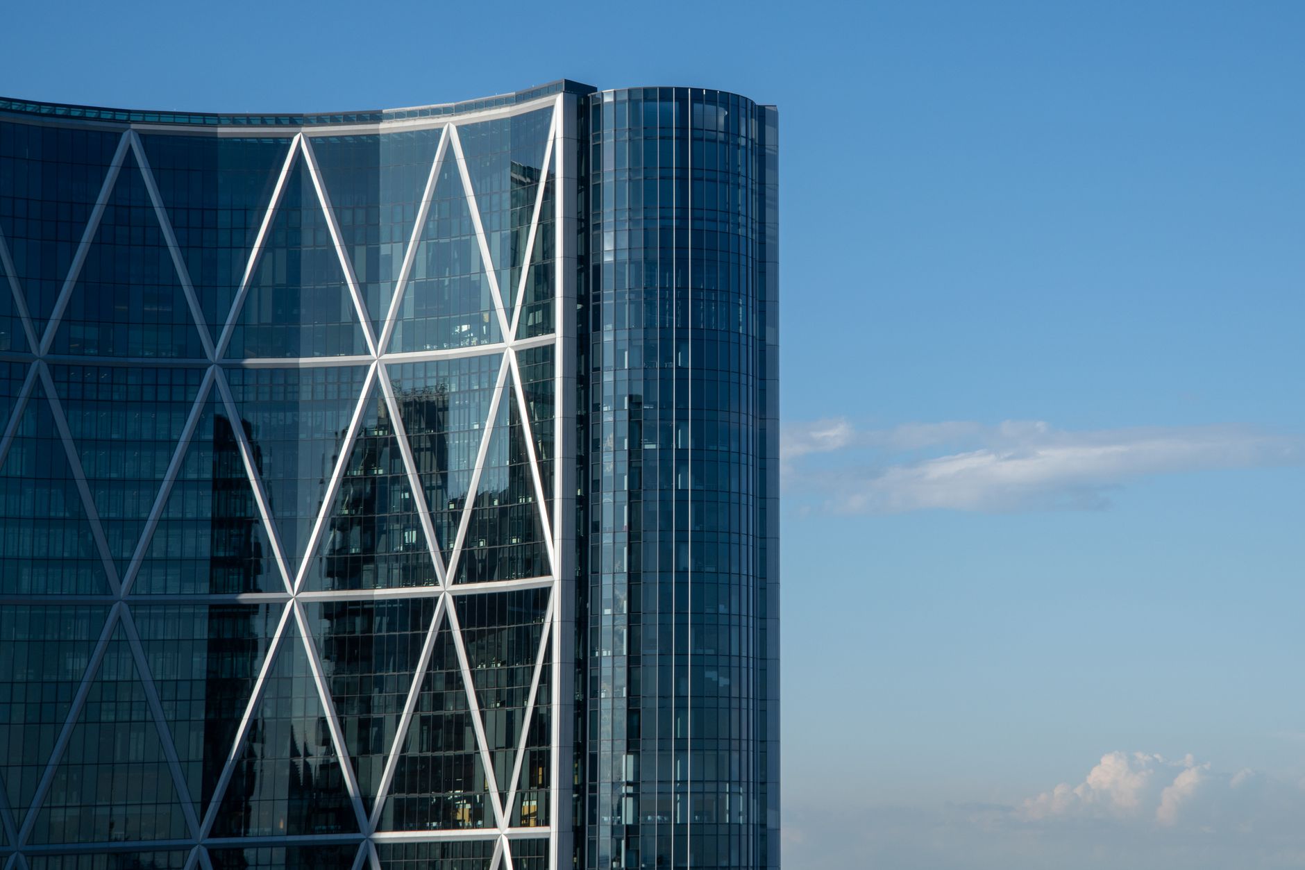 Immeuble contemporain en verre